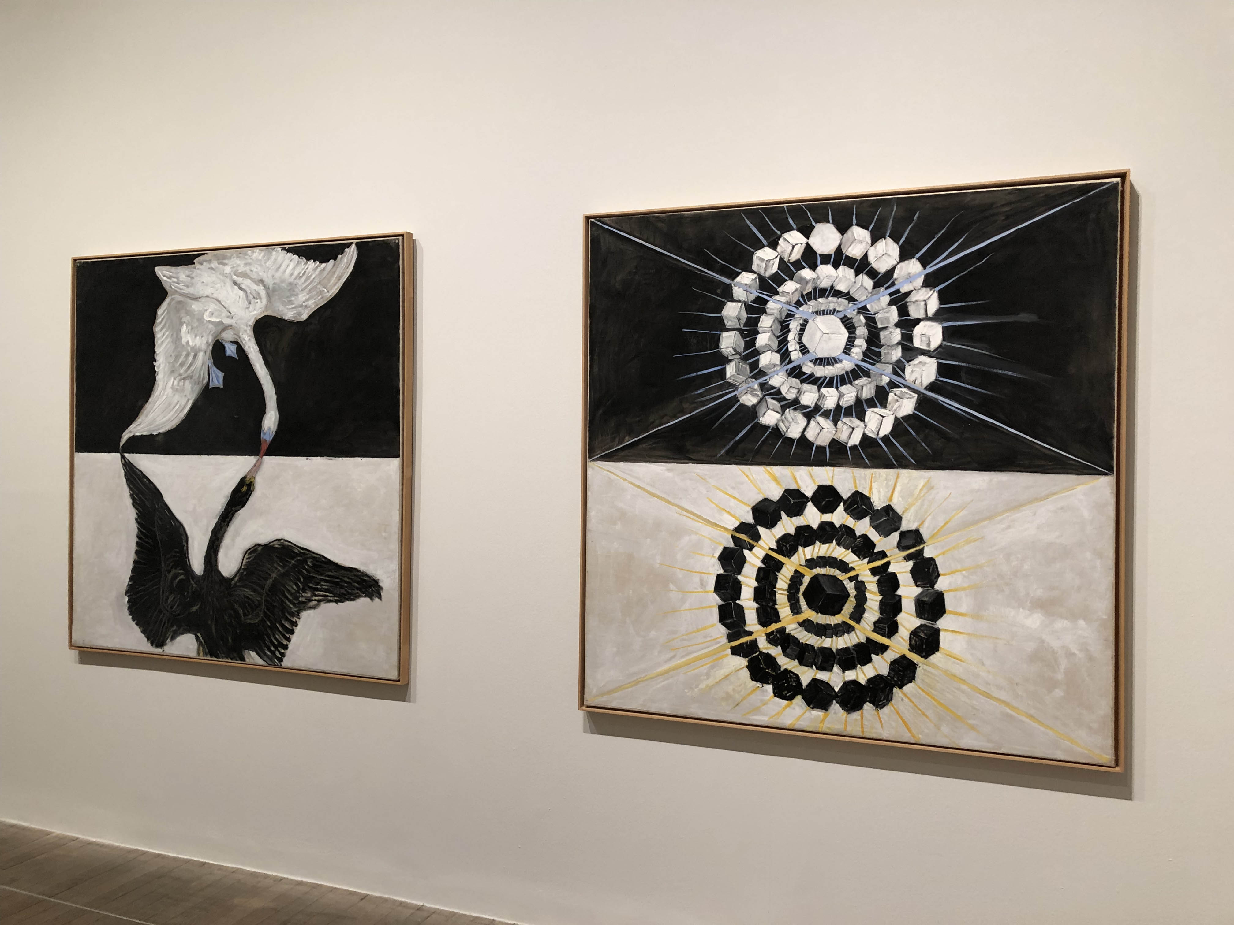 Hilma af Klint - Group IX / SUW, no. 1 and 8. The Swan 1915